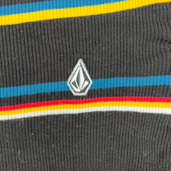 Girls Volcom Striped Short Sleeve Top Size 10 - Picture 2 of 4